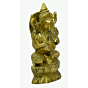 Brass Ganesha Sitting on Kamal Idol KBH03361