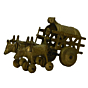 Brass Bullock Cart Showpiece KBH03375