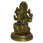 Brass Ganesha on Round Base Idol KBH03391