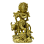 Brass Krishna with Cow Idol KBH03405