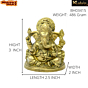 Brass Ganesha Sitting Idol KBH03415
