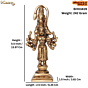 Brass Panchmukhi Hanuman Idol KBH03419