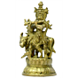 Brass Krishna with Cow Idol KBH03422