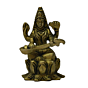 Brass Saraswati Sitting on Kamal Idol KBH03446