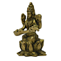 Brass Saraswati Sitting on Kamal Idol KBH03446