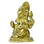 Brass Ganesha Sitting Idol KBH03451