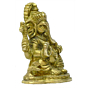 Brass Ganesha Sitting Idol KBH03451