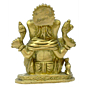 Brass Ganesha Sitting Idol KBH03451