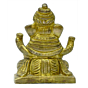 Brass Ganesha Sitting Idol  KBH03452