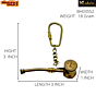 Brass Whistle Key Chain KBH03552