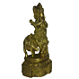 Brass Krishna With Cow Idol KBH03566