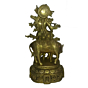 Brass Krishna With Cow Idol KBH03566