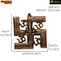 Brass Swastik Om Ganesha Wall Hanging KBH03572