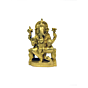 Brass Ganesha Sitting With Bajath Idol KBH03647