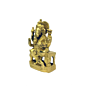 Brass Ganesha Sitting With Bajath Idol KBH03647