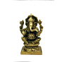 Brass Ganesha Sitting Idol KBH03649
