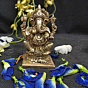 Brass Ganesha Sitting Idol KBH03649