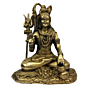 Brass Shiva Sitting Idol KBH03657