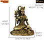 Brass Shiva Sitting Idol KBH03657