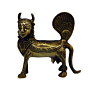 Brass Kamdhenu Cow and Calf Statue Idol KBH03667