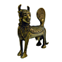 Brass Kamdhenu Cow and Calf Statue Idol KBH03667