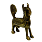 Brass Kamdhenu Cow and Calf Statue Idol KBH03667
