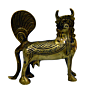 Brass Kamdhenu Cow and Calf Statue Idol KBH03667