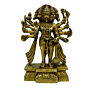 Brass Panchmukhi Hanuman Standing Idol KBH03677