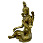 Brass Tara Devi Sitting Idol KBH03733