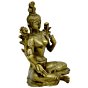 Brass Tara Devi Sitting Idol KBH03733
