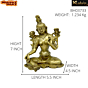 Brass Tara Devi Sitting Idol KBH03733