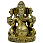 Brass Ganesh Sitting Idol KBH03749