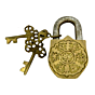 Brass Lady Lock KBH03796