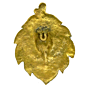 Brass Ganesh Pan Shape Wall Hanging KBH03855