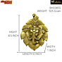 Brass Ganesh Pan Shape Wall Hanging KBH03855