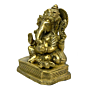 Brass Ganesha Sitting Idol KBH03874