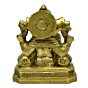 Brass Ganesha Sitting Idol KBH03874