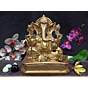 Brass Ganesha Sitting Idol KBH03874