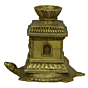 Brass Tulasi Kyara Design Incense Holder Dhoop Dani KBH03915