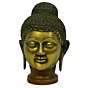 Brass Buddha Face Statue KBH03918
