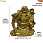 Brass Laughing Buddha Big Statue KBH03931
