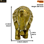 Brass Elephant Decorative Figurine KBH03938