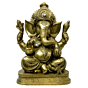 Brass Ganesh Sitting Idol KBH03960