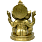 Brass Ganesh Sitting Idol KBH03960