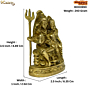 Brass Shiv Family Idol KBH03990