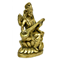 Brass Saraswati Sitting on Kamal Idol KBH03999
