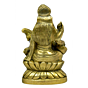 Brass Saraswati Sitting on Kamal Idol KBH03999
