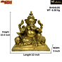 Brass Takiya Ganesh Idol KBH04105