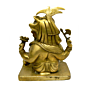 Brass Paghadi Ganesh Idol KBH04108