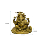 Brass Paghadi Ganesh Idol KBH04108